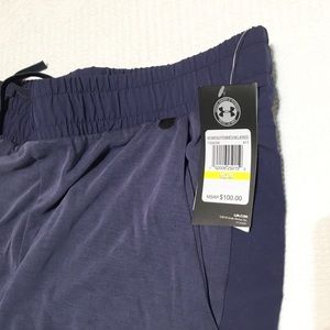 NWT $100 Under Armour Size M Loose Fit Wide Leg Athletic Pants Adjustable Length
